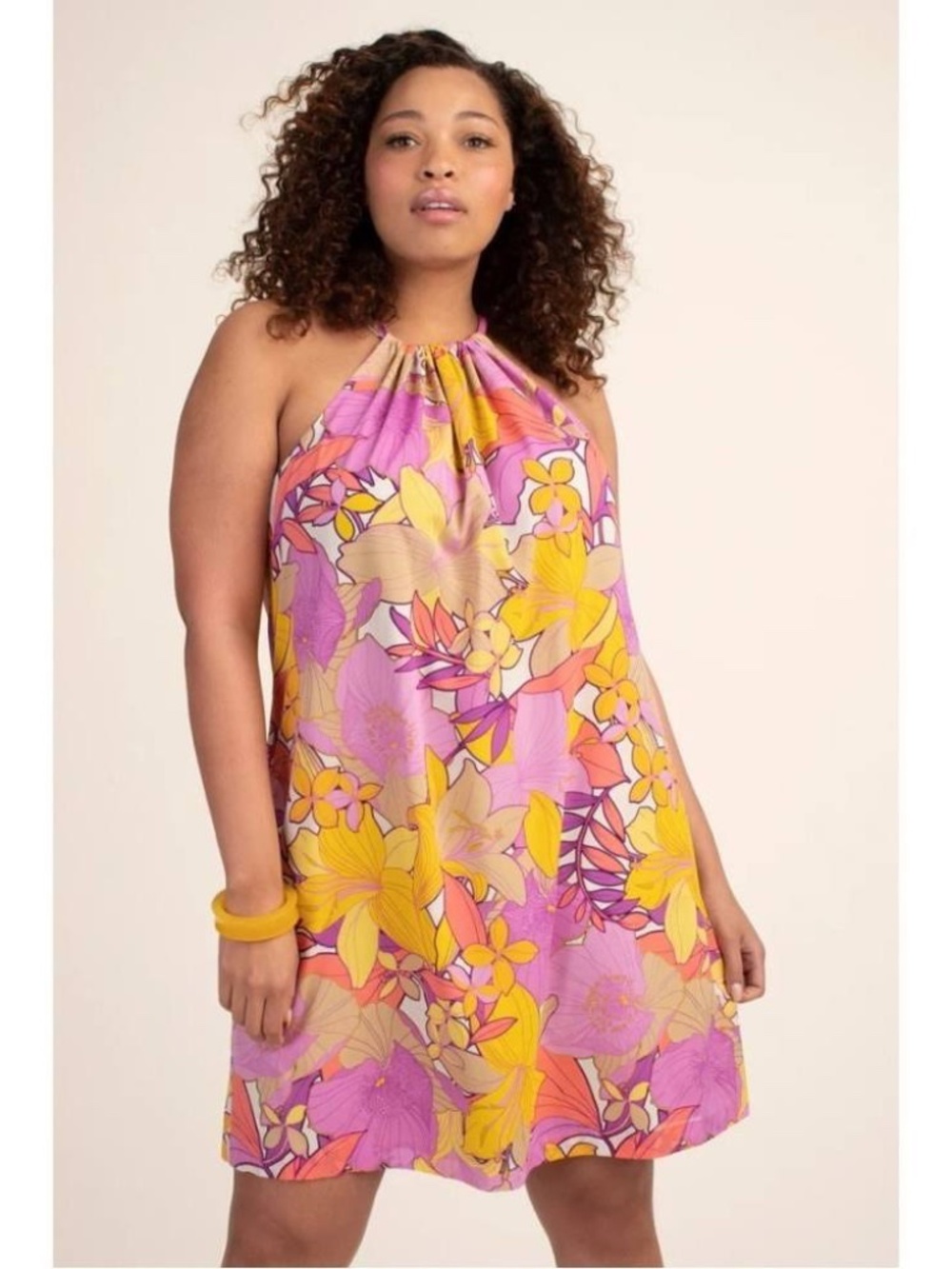 Trina Turk Rancho Multicolored Silk Blend Mini Dress Size S Summer ~ Vacation!